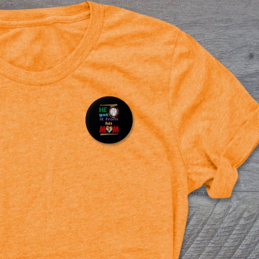 Hij kreeg het van zijn moeder ronde button 5,7 cm