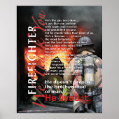 HIJ LEEFT HET BRANDWEERMAN POSTER (Voorkant)