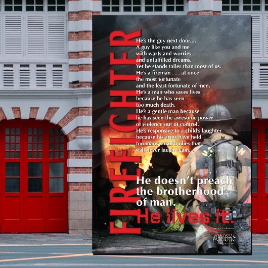 HIJ LEEFT HET BRANDWEERMAN POSTER