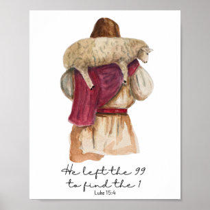 Hij liet de 99 achter om de 1 te redden poster