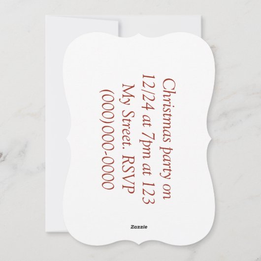 Hij lijkt op de een of andere manier overkleed feestdagenkaart (Achterkant)