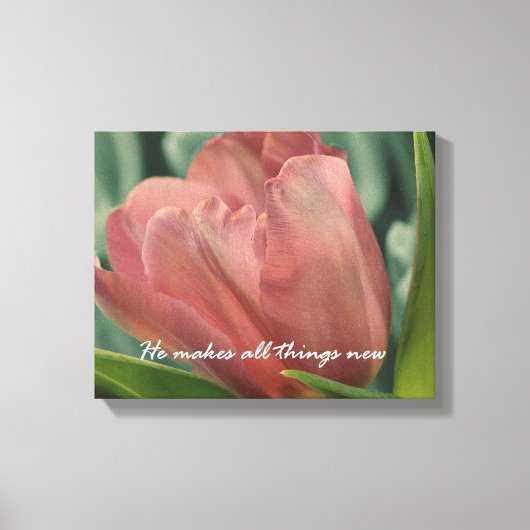 Hij maakt alles mooi in zijn Time Verse Canvas Afdruk (Voorkant)