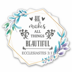 Hij maakt alles mooi sticker