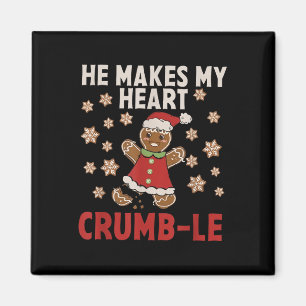 Hij maakt mijn hart kruimel kerst kerst kerst kers magneet