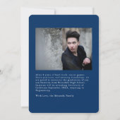 Hij maakte het Moderne Afstuderen foto Aankondiging (Achterkant)