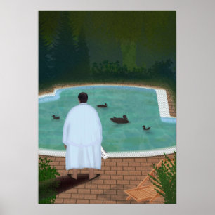 Hij met die eenden poster