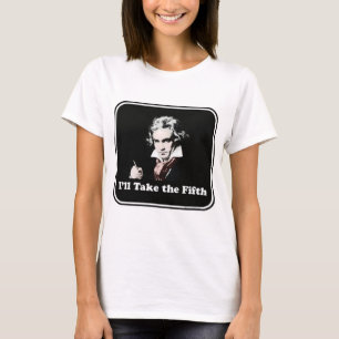 Hij neemt de vijfde. t-shirt