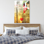 Hij noemt me geliefd canvas afdruk (Insitu (Slaapkamer))