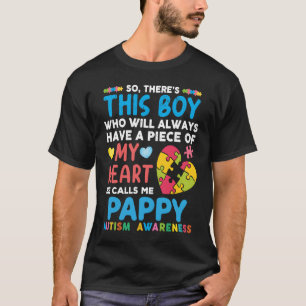 Hij noemt me Pappy Autism Awarenes T-shirt