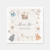 Hij of zij Boho kleding gender openbaren Servet (Voorkant)