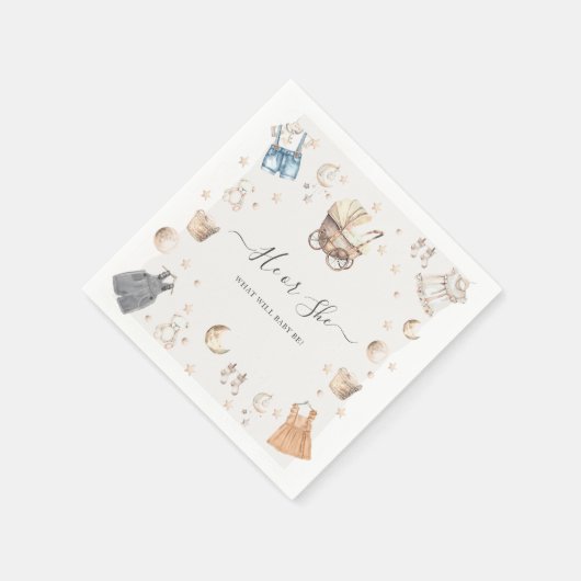 Hij of zij Boho kleding gender openbaren Servet (Hoek)