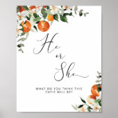 Hij of zij laat zien hoe klein het geslacht is poster (Voorkant)