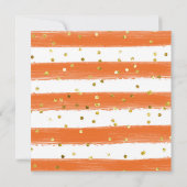 Hij of zij maakt Oranje kleine stropdas bekend Kaart (Achterkant)