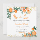 Hij of zij maakt Oranje kleine stropdas bekend Kaart (Voorkant)