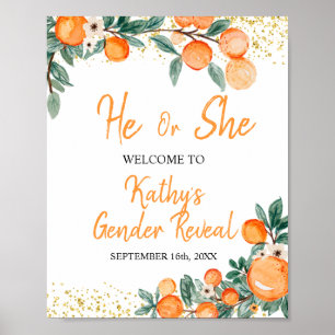 Hij of zij maakt Oranje kleine stropdas bekend Poster
