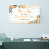 Hij of zij maakt Oranje kleine stropdas bekend Spandoek (Beurs)