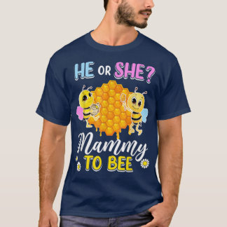 Hij of zij Mammie om gender te zijn onthullen Baby T-shirt