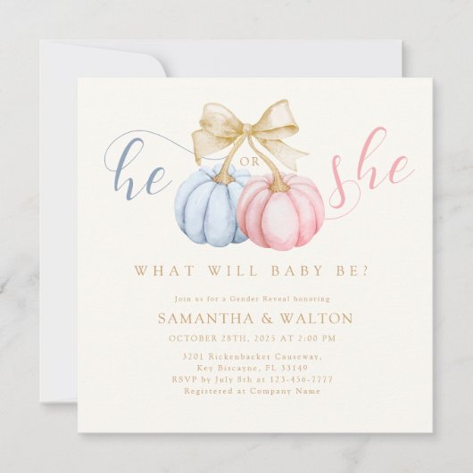 Hij of zij nodigt de partij uit kaart (Voorkant)