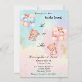 Hij of zij onthult Beer uitnodiging (Voorkant)