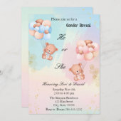 Hij of zij onthult Beer uitnodiging (Voorkant / Achterkant)