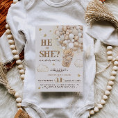 Hij of zij onthult teddyberen ballonnen kaart