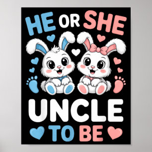Hij of zij Oom om grappig geslacht te onthullen Pa Poster