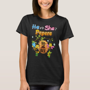 Hij of zij Pepere om seksegebonden te zijn onthull T-shirt