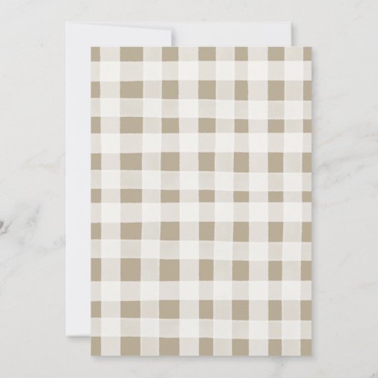 Hij of zij Pink Blue Pumpkins Genderonthulling Kaart (Achterkant)