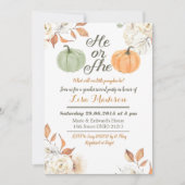 Hij of Zij Pompoen herfst geslacht onthulling uitn Kaart (Voorkant)