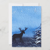 Hij of zij Snowflake Winter Wonderland Baby shower Kaart (Achterkant)