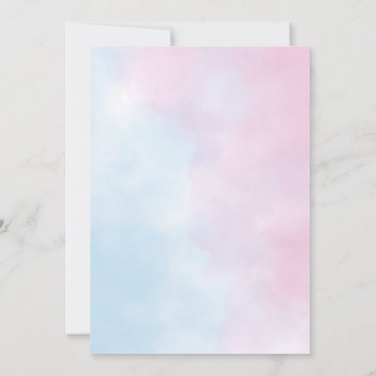 Hij of zij teddybeer met ballonnen kaart (Achterkant)