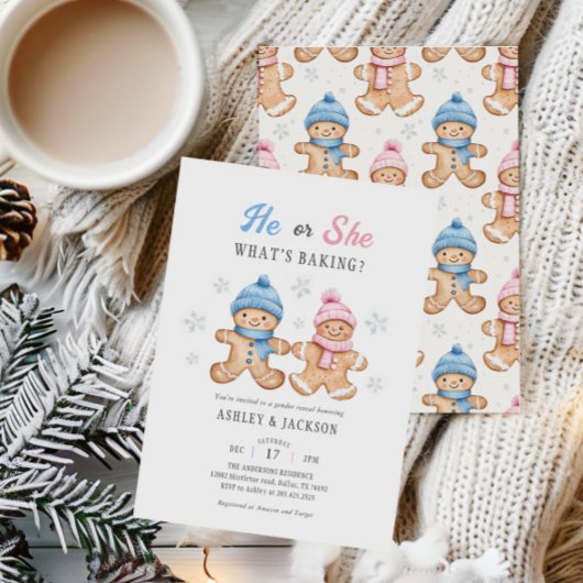 Hij of zij wat bakt peperkoek geslacht onthullen kaart