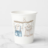 Hij of zij Waterverf kleren Gender onthullen Papieren Bekers (Voorkant)