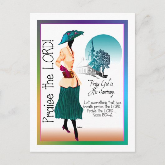 Hij prees de Heer Briefkaart (Voorkant)