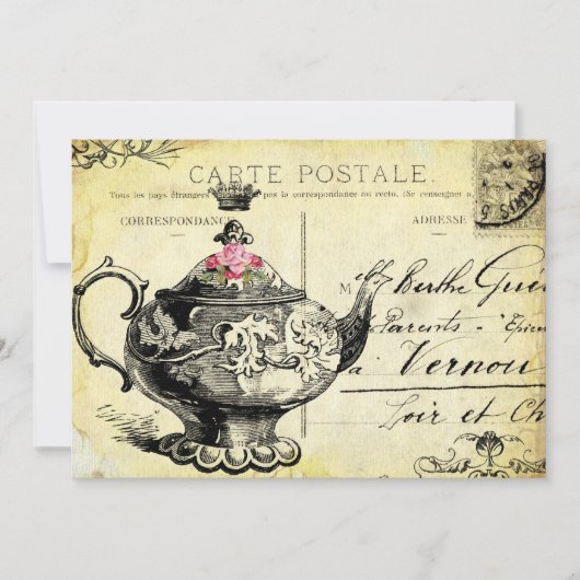 Hij QUeeN's TeA PaRTy Kaart (Voorkant)