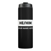 Hij spreekt zwart en wit uit thermosbeker (Voorkant)