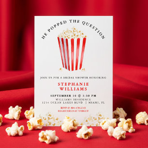 Hij stelde de vraag Popcorn Vrijgezellenfeest Kaart