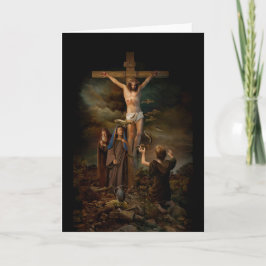 Hij stierf voor ons feestdagen kaart