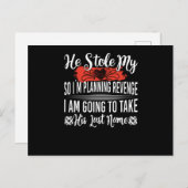 Hij stopte mijn hart, dus ik ben bezig met de plan briefkaart (Voorkant / Achterkant)