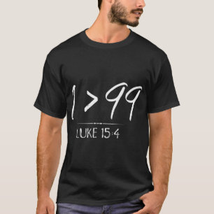 Hij verliet de 99 om me Christelijk Luke Sheep te  T-shirt