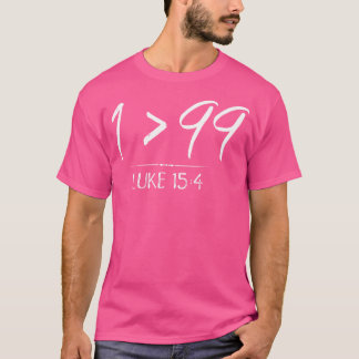 Hij verliet de 99 om me Christelijk Luke Sheep te T-shirt