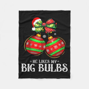 Hij vindt mijn grote bollen Koppels houden van Can Fleece Deken