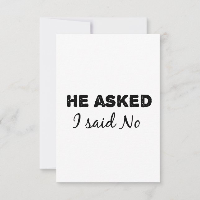 hij vroeg me nee te zeggen (Voorkant)