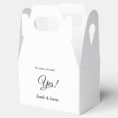 Hij vroeg zij zei ja engagement eenvoudig minimaal bedankdoosjes (Geopend)