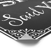 Hij vroeg zij zei ja verlovingsfoto prop bord poster (Hoek)