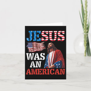 Hij was een Amerikaans patriottisch Christelijk Kaart