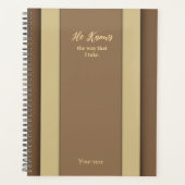 Hij weet hoe ik Brown planner neem (Voorkant)