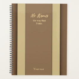 Hij weet hoe ik Brown planner neem