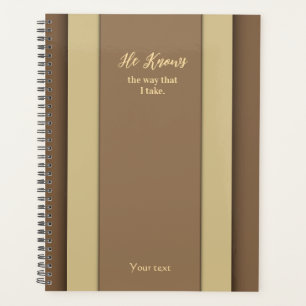 Hij weet hoe ik Brown planner neem