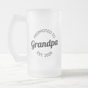 Hij werd gepromoveerd tot opa Est. 2026 I Matglas Bierpul
